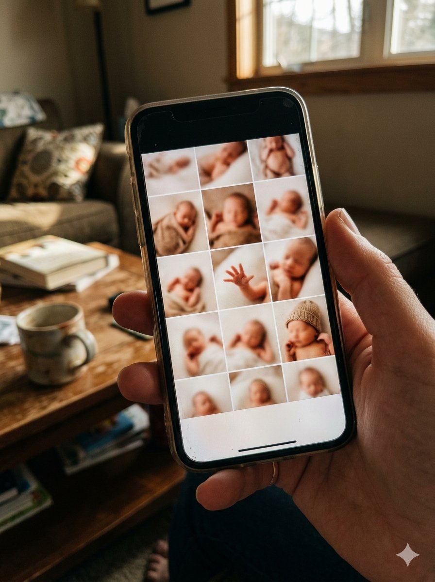 Detaljerad pristabell för nyföddfotografering i Sverige 2026 med prisintervall per region