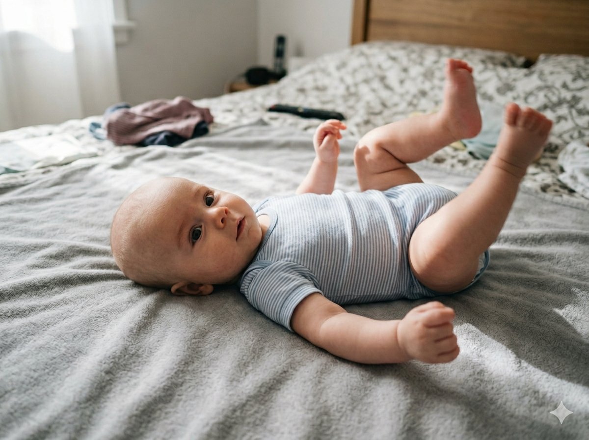 Babyfotografering 3 månader: så förbereder och lyckas du med fotograferingen av de första leendena